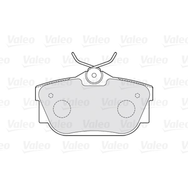 4 plaquettes de frein arrière Valeo First 301546