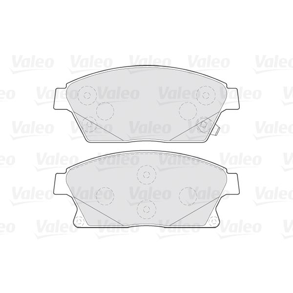 4 plaquettes de frein avant Valeo First 301070