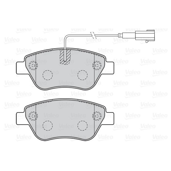 4 plaquettes de frein avant Valeo First 301051