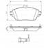 4 plaquettes de frein avant Bosch BP1507