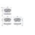 4 plaquettes de frein avant Bosch BP1480