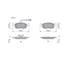 4 plaquettes de frein avant Bosch BP1384