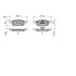 4 plaquettes de frein avant Bosch BP2055