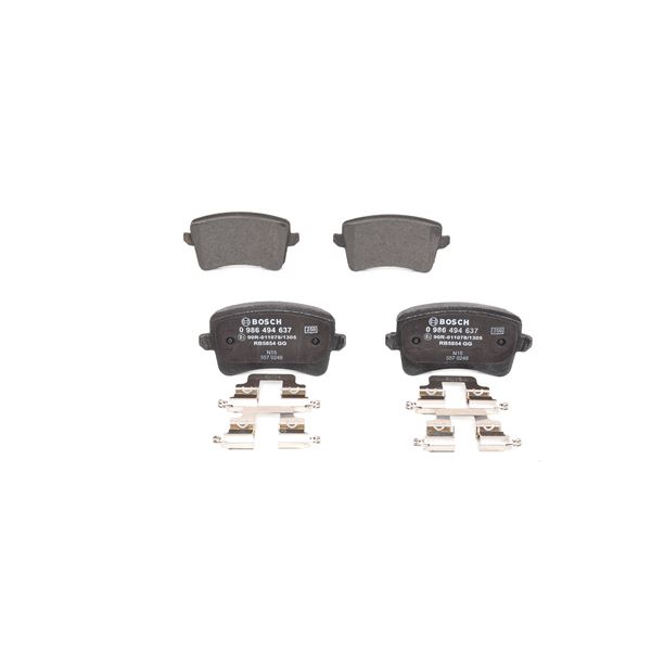 4 plaquettes de frein arrière Bosch BP1126