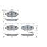 4 plaquettes de frein avant Bosch BP2270