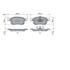 4 plaquettes de frein avant Bosch BP2298