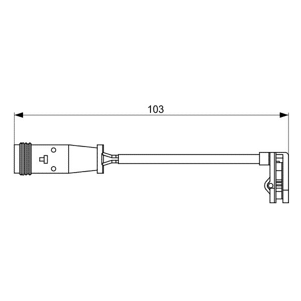 1 témoin d'usure Bosch AP309 - 1987473037