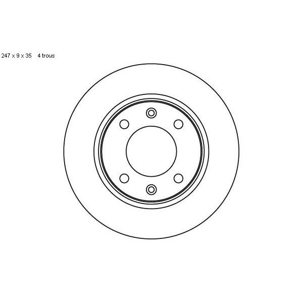 2 disques de frein arrière SBS 203722