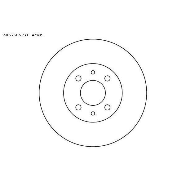 2 disques de frein avant SBS 203911