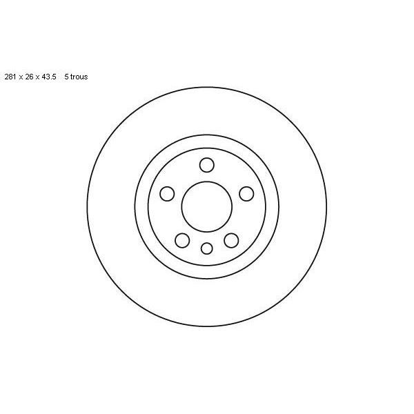 2 disques de frein avant SBS 209942