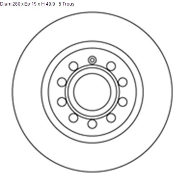 2 disques de frein avant SBS 204787