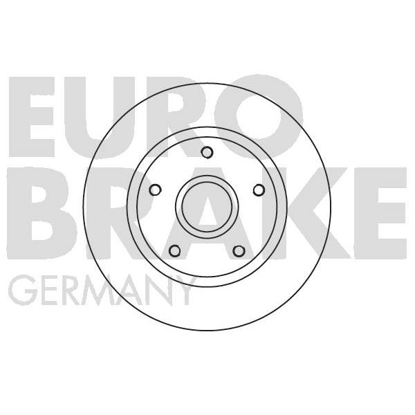 1 disque à roulement arrière Eurobrake 5815203993