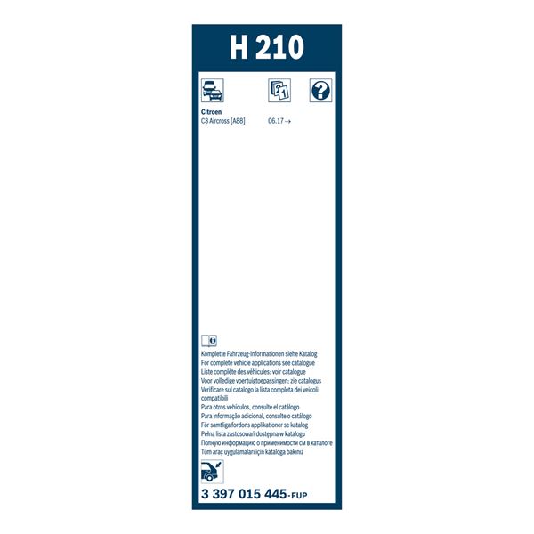 1 balai d'essuie-glace Bosch H210