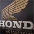 Plaque métal 20x30 cm Honda motorcycles gold