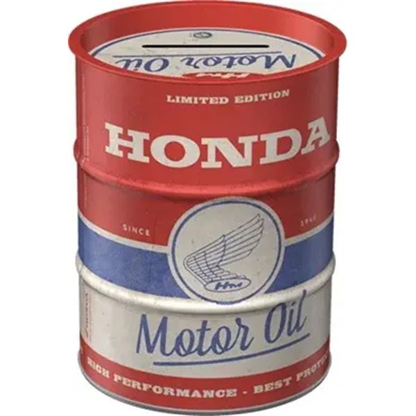 Tirelire baril Honda Motorcycles Motor Oil