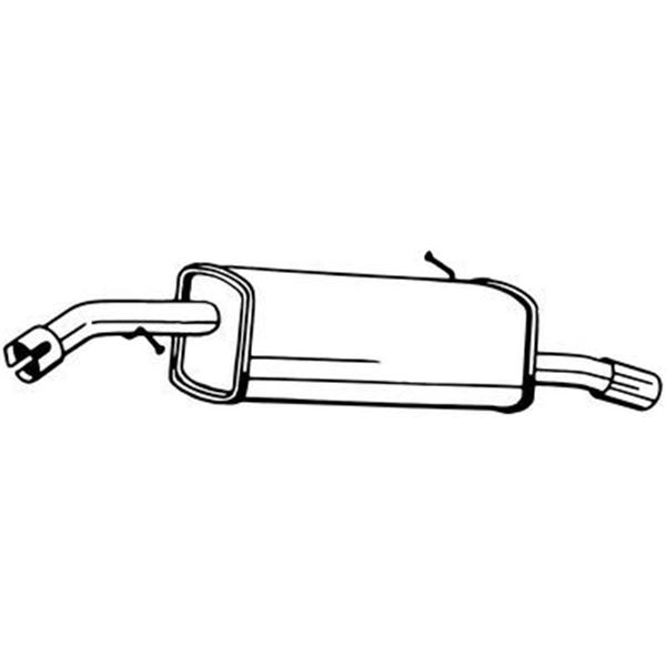 1 silencieux d'échappement arrière Bosal 135-143