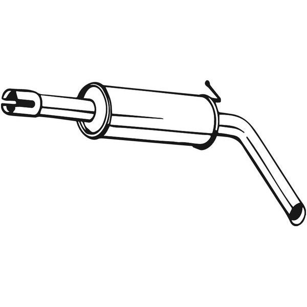 1 silencieux d'échappement intermédiaire Bosal 220-031