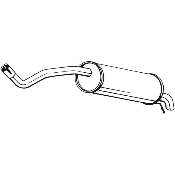 1 silencieux d'échappement arrière Bosal 220-033