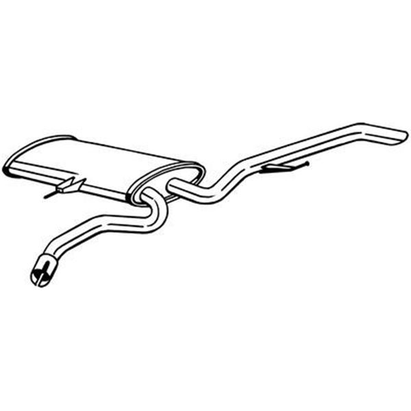 1 silencieux d'échappement arrière Bosal 279-869
