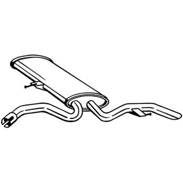 1 silencieux d'échappement arrière Bosal 279-871