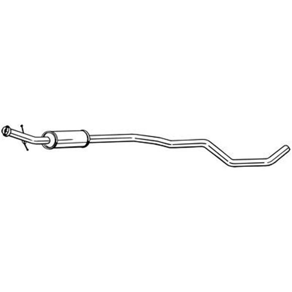 1 silencieux d'échappement intermédiaire Bosal 286-455
