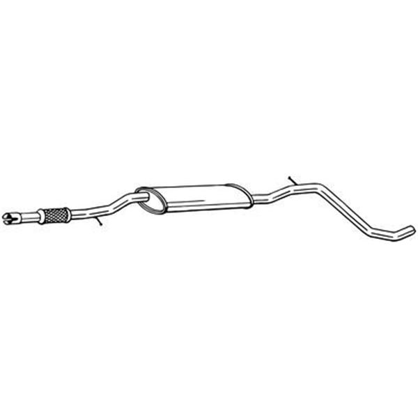 1 silencieux d'échappement intermédiaire Bosal 288-251