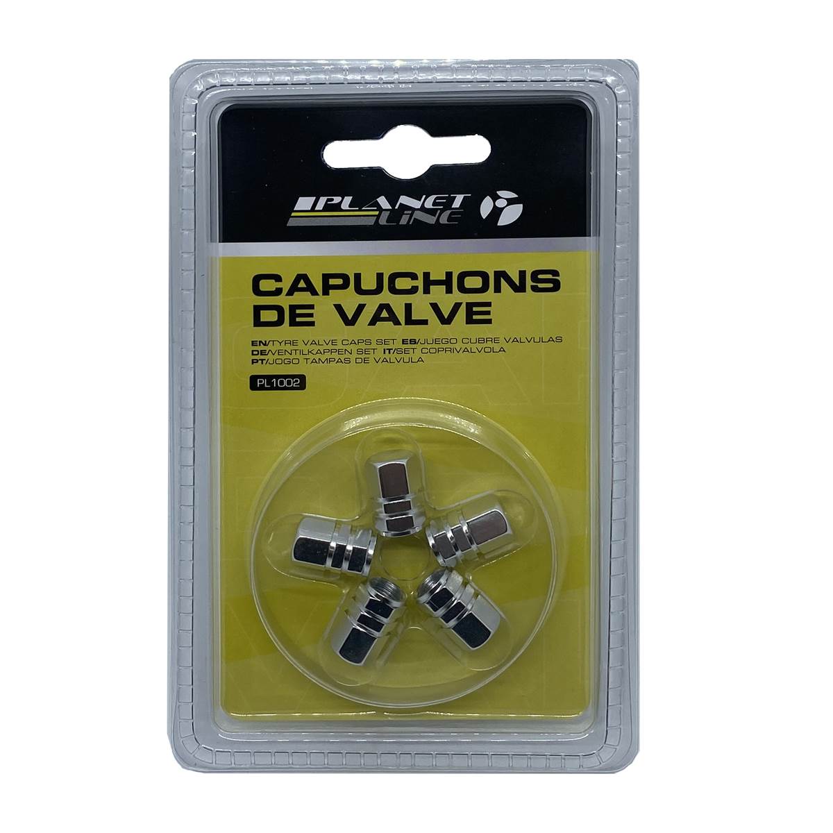 Kit De 5 Capuchons De Valve Alu