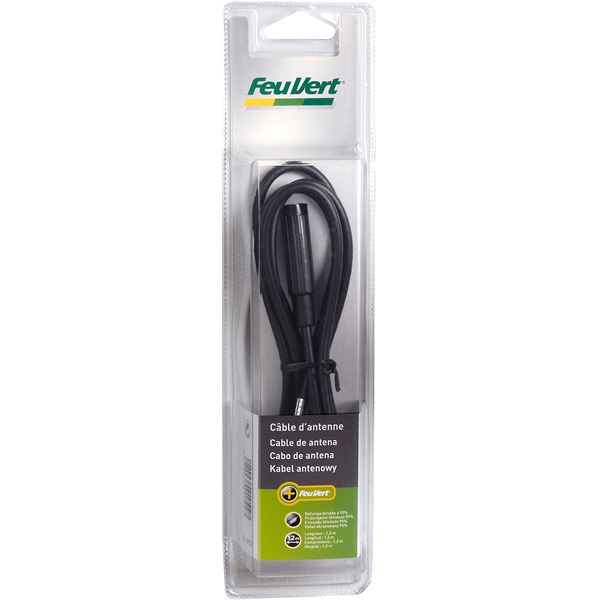 Rallonge d'antenne autoradio FM Feu Vert 1,20 mètre