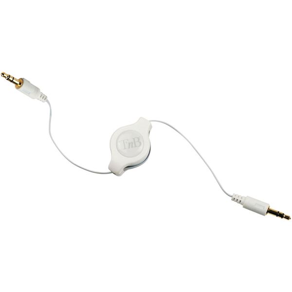 Câble auxiliaire jack 3,5m rétractable T'NB