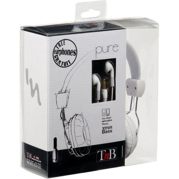 Casque PURE Combo blanc TNB