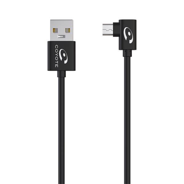 Câble de recharge USB / Micro USB coudé Coyote