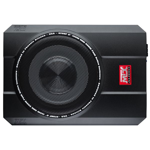 MTX RTU8P - Caisson de grave extra plat aluminium amplifié