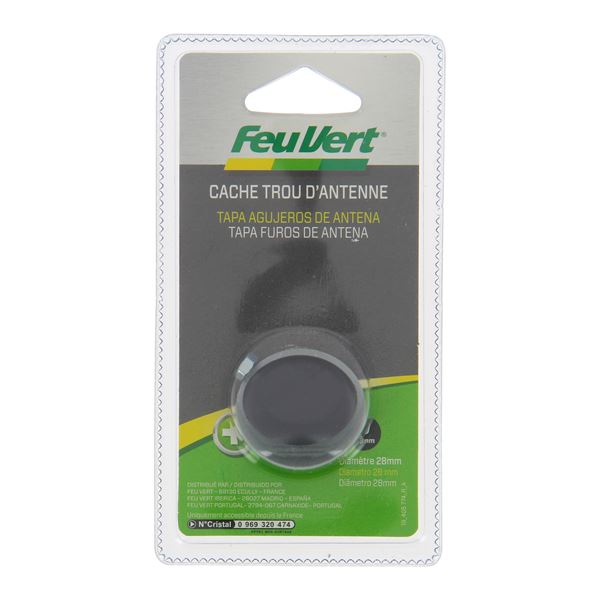 Cache-trou d'antenne voiture noir