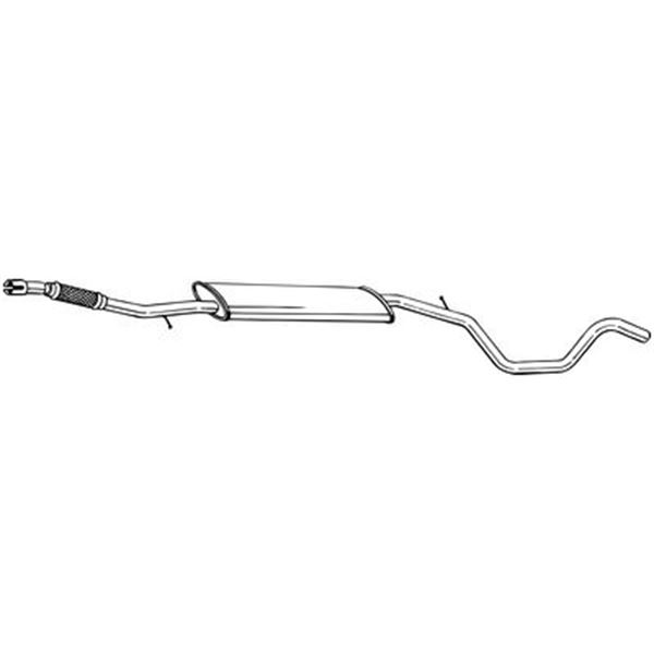 1 silencieux d'échappement intermédiaire Bosal 294003