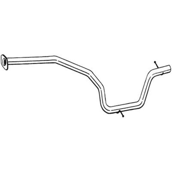 1 tuyau d'échappement Bosal 900033