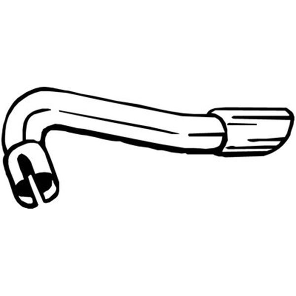 1 tuyau d'échappement Bosal 700175