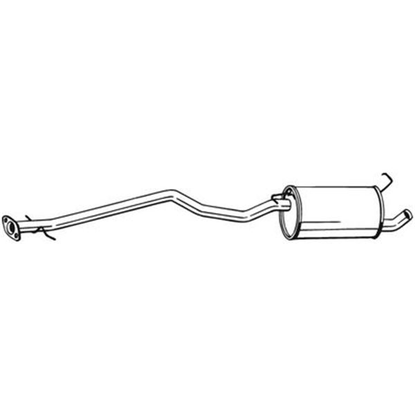1 silencieux d'échappement intermédiaire Bosal 288147