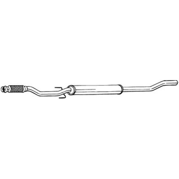 1 silencieux d'échappement intermédiaire Bosal 286411