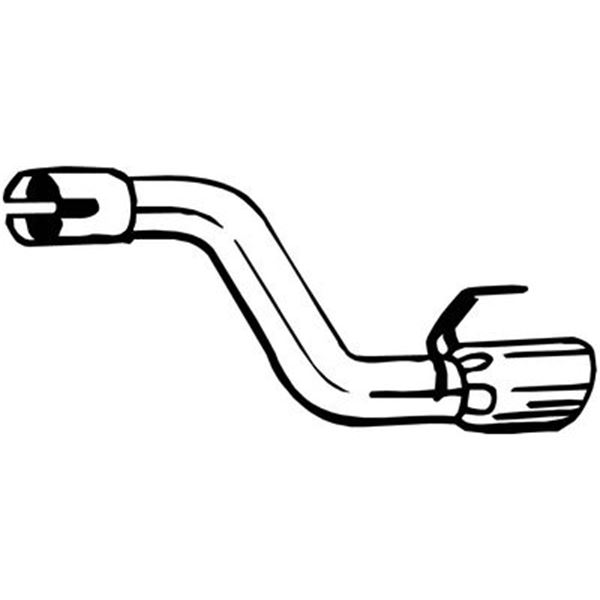 1 tuyau d'échappement Bosal 750245