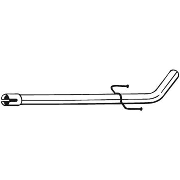 1 tuyau d'échappement Bosal 800139