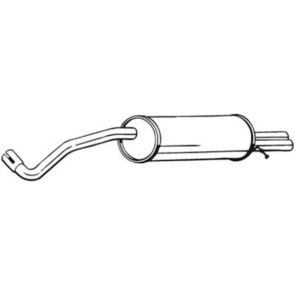1 silencieux d'échappement arrière Bosal 280137
