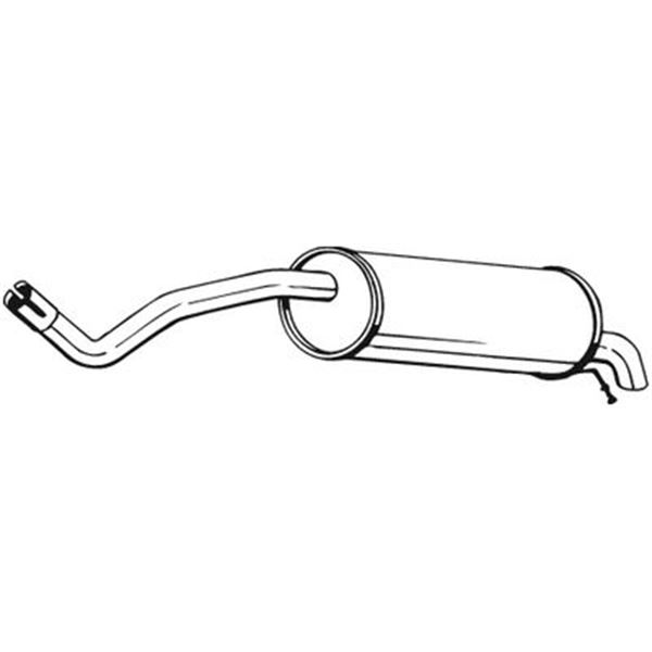 1 silencieux d'échappement arrière Bosal 227051