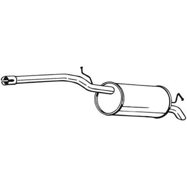 1 silencieux d'échappement arrière Bosal 280161