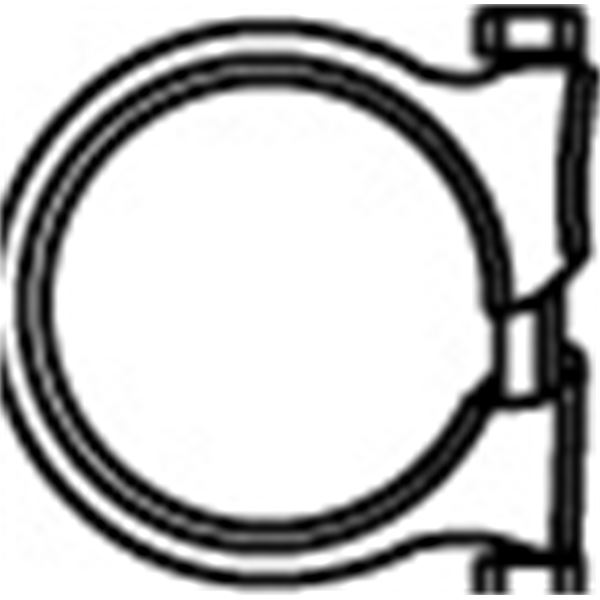 1 collier d'échappement Walker 80521