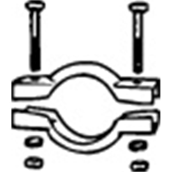 1 collier d'échappement Walker 80781