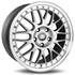 Jante aluminium Infiny 19 pouces Argent Bord Poli R1 Light