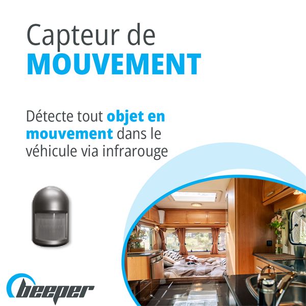 Alarme universelle pour camping-car CC et véhicules utilitaires VUL • XR5CC BEEPER