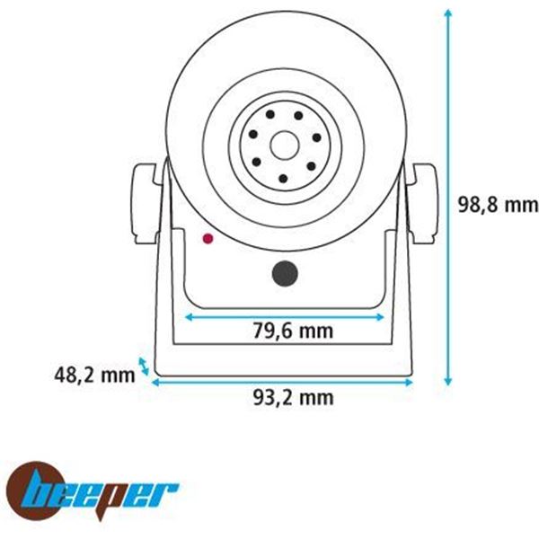 Caméra vidéo de recul et surveillance sans fil H1RF Beeper