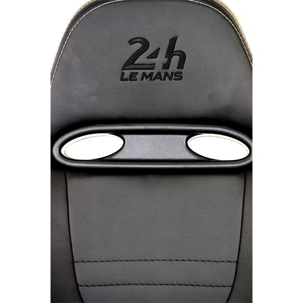 Siège baquet de bureau en simili noir 24H Le Mans