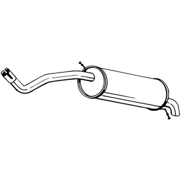 Silencieux arrière BOSAL 220017
